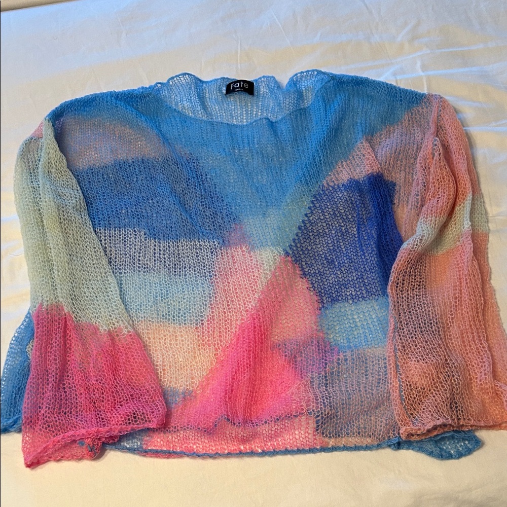 Fate Multicolor Mesh Sweater